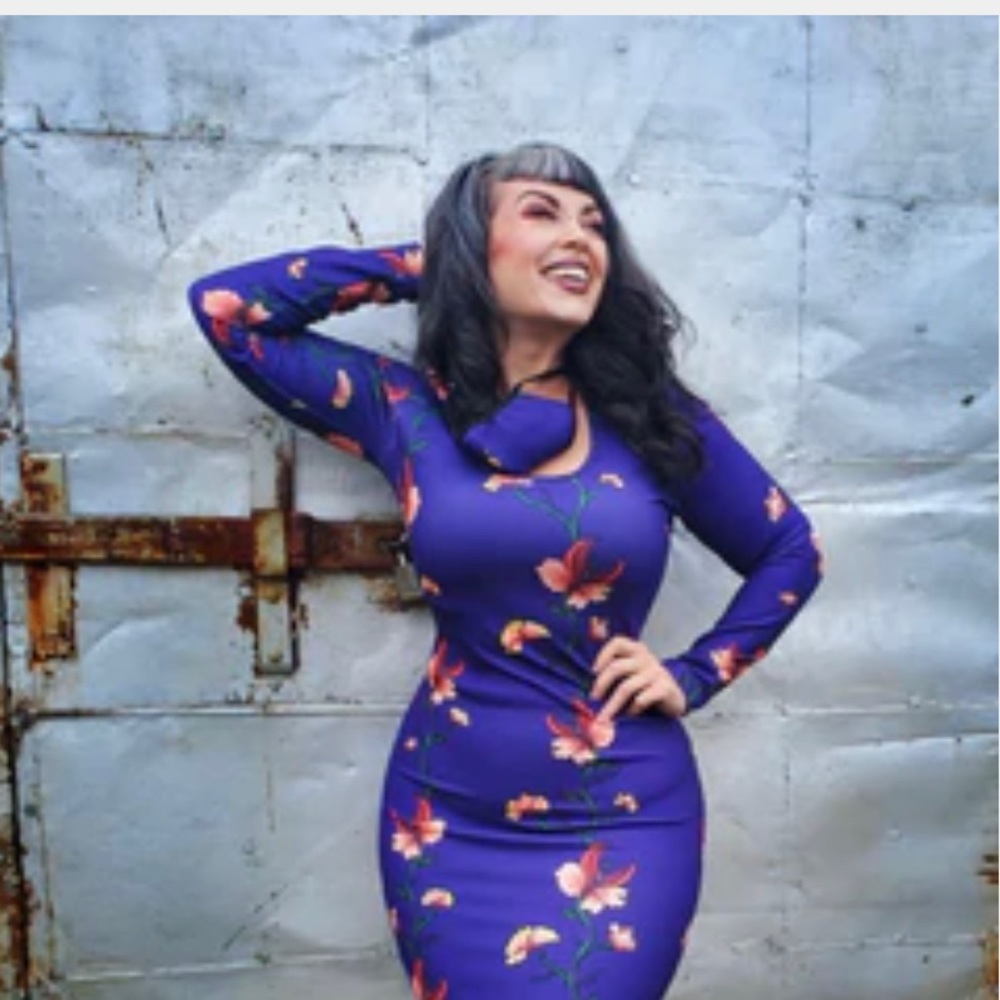 Pinup couture Hannah mantrap wiggle dress